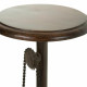Taburete Alexandra House Living Marrón Negro Metal Madera MDF 40 x 73 x 40 cm Pedales