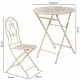 Conjunto de Mesa con 2 Sillas Alexandra House Living Blanco 60 x 75 x 60 cm