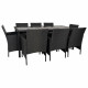 Set of furniture Alexandra House Living Black 9 Pieces