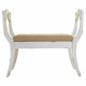 Bench Alexandra House Living White Sponge Fir wood MDF Wood 45 x 78 x 90 cm