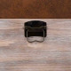 Banco baúl Alexandra House Living Marrón Poliuretano Madera MDF 40 x 38 x 80 cm