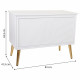 Banco baúl Alexandra House Living Dorado Madera MDF 41 x 62 x 83 cm