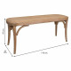 Bench Alexandra House Living Brown Rattan Rubber wood 37 x 47 x 110 cm