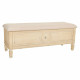 Banqueta Alexandra House Living Beige Esponja Madera de abeto 43 x 48 x 120 cm