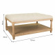 Bench Alexandra House Living Cream Rubber Wood 78 x 48 x 110 cm