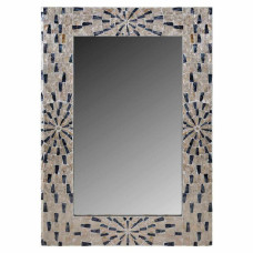 Wall mirror Alexandra House Living Grey Cream 70 x 3 x 100 cm Rectangular