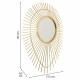 Wall mirror Alexandra House Living Golden 6 x 105 x 77 cm Circle