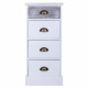 Cajonera Alexandra House Living Blanco Madera de Paulonia Madera MDF 25 x 76 x 35 cm
