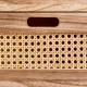 Chest of drawers Alexandra House Living Cane Paolownia wood 29 x 75 x 35 cm