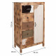 Cajonera Alexandra House Living Madera de mango 40 x 122 x 79 cm