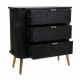 Chest of drawers Alexandra House Living Black MDF Wood 35 x 81 x 80 cm