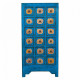Cajonera Alexandra House Living Azul Madera de olmo 49 x 118 x 58 cm