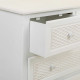 Chest of drawers Alexandra House Living White Cream Metal Pine MDF Wood 40 x 81 x 80 cm