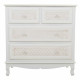 Chest of drawers Alexandra House Living White Cream Metal Pine MDF Wood 40 x 81 x 80 cm