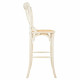 Stool Alexandra House Living White Rattan 53 x 116 x 45 cm