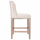 Taburete Alexandra House Living Beige Madera de caucho 58 x 104 x 48 cm