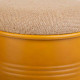 Taburete Alexandra House Living Naranja Arpillera Metal Esponja Madera MDF 47 x 27 x 33 cm