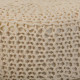 Taburete Alexandra House Living Crema Bambú Pino Esponja Madera MDF 32 x 44 x 32 cm