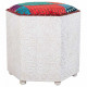 Taburete Alexandra House Living Blanco Madera de mango 46 x 41 x 46 cm