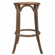 Taburete Alexandra House Living Marrón Ratán Madera de caucho 38 x 75 x 38 cm