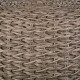 Stool Alexandra House Living Grey Wood synthetic rattan 40 x 48 x 40 cm