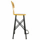 Taburete Alexandra House Living Amarillo Hierro 40 x 100 x 46 cm