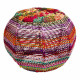 Taburete Alexandra House Living Rojo Cuerda Hierro 45 x 30 x 30 cm