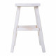 Taburete Alexandra House Living Blanco Pino 25 x 50 x 35 cm