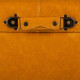 Taburete Alexandra House Living Amarillo Poliuretano Madera MDF 38 x 35 x 38 cm