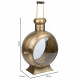 Candelabro Alexandra House Living Dorado Metal Vidrio Hierro 21 x 47 x 33 cm