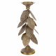 Candelabro Alexandra House Living Dorado Hierro 19 x 43 x 19 cm Hojas