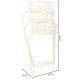 Soporte para Maceta Alexandra House Living Blanco Metal Hierro 34 x 76 x 40 cm