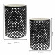 Soporte para Maceta Alexandra House Living Negro Hierro Azulejo 38 x 50 x 38 cm 2 Piezas