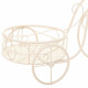 Flower Pot Stand Alexandra House Living White Metal Iron Bicycle 30 x 61 x 55 cm