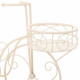 Flower Pot Stand Alexandra House Living White Metal Iron Bicycle 30 x 61 x 55 cm
