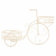Flower Pot Stand Alexandra House Living White Metal Iron Bicycle 30 x 61 x 55 cm