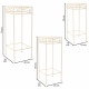 Flower Pot Stand Alexandra House Living White Metal Iron 28 x 160 x 58 cm