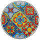 Flower Pot Stand Alexandra House Living Black Iron Tile 30 x 68 x 30 cm 3 Pieces