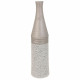 Jarrón Alexandra House Living Plata Cerámica 13 x 53 x 13 cm