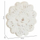 Decoración de Pared Alexandra House Living Blanco Óxido de magnesio 8 x 41 x 41 cm