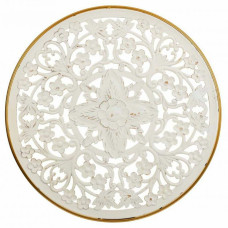 Decoración de Pared Alexandra House Living Blanco Metal Madera MDF 3 x 87 x 87 cm