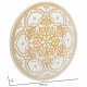 Decoración de Pared Alexandra House Living Blanco Madera de abeto Madera MDF 2 x 60 x 60 cm