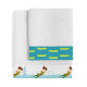 Juego de Toallas HappyFriday Mr Fox Flying Boy Multicolor 2 Piezas
