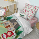 Duvet cover set HappyFriday Mr Fox Red riding hood  Multicolour Single 2 Pieces