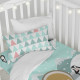 Duvet cover set HappyFriday Happynois Skymo Day Multicolour Baby Crib 2 Pieces