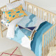 Duvet cover set HappyFriday Le Petit Prince Navigateur Multicolour Baby Crib 2 Pieces