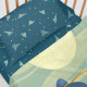 Juego de Sábanas HappyFriday Mr Fox The Warrior Multicolor Cuna de Bebé 2 Piezas