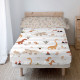 Bedding set HappyFriday Moshi Moshi Dino family  Multicolour Single 2 Pieces