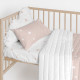 Protector de Cuna HappyFriday Basic Kids Little star  Rosa 60 x 40 cm