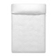 Reversible Bedspread HappyFriday Basic Arista White Magenta 270 x 260 cm